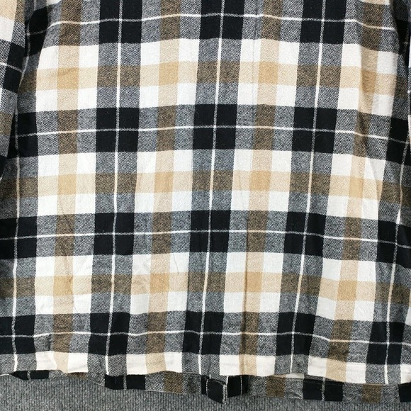 CJ Banks Women's Button Front Shirt Multi 3X Plaid Flannel Long Sleeve Cotton - Picture 7 of 12